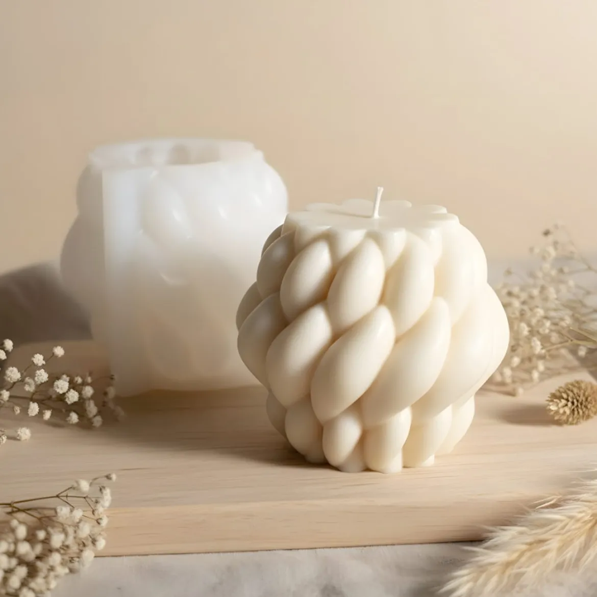 Abstract candle mould - Silicone