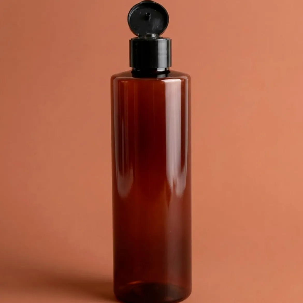 Amber bottle with Flip Top cap - 250 ml