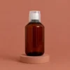 Amber bottle with measuring cup - 500 ml