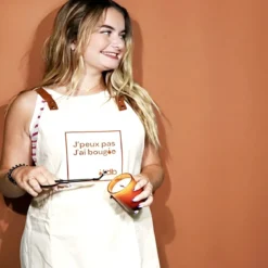 Apron with Terre de Bougies flocking