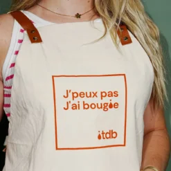 Apron with Terre de Bougies flocking