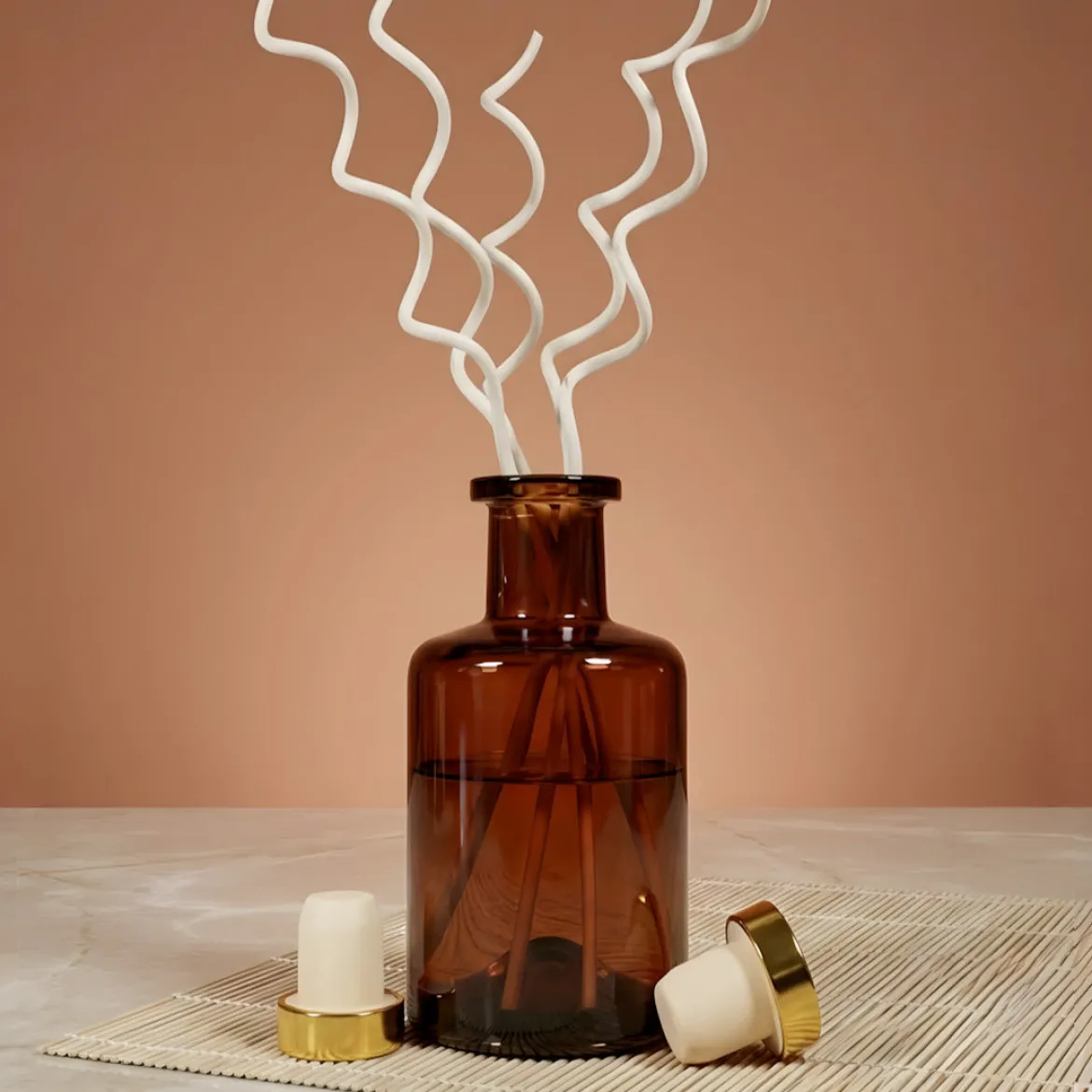 Aura Amber Capillary Diffuser Bottle - 180 ml