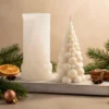 Bauble fir tree candle mould - Silicone
