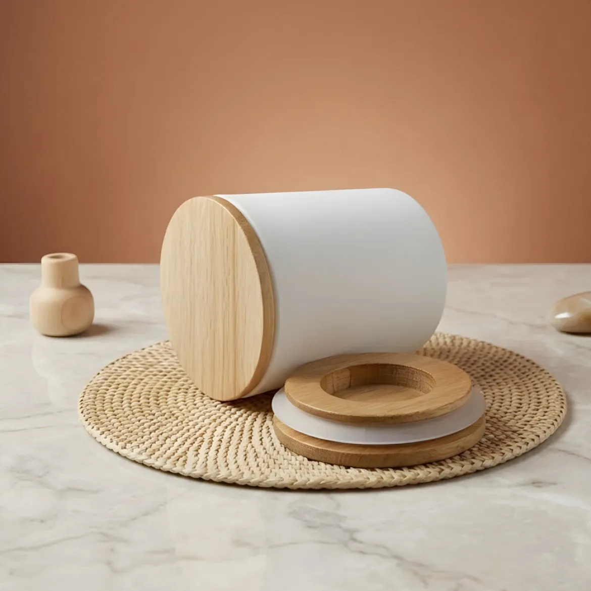 Beech wood lid