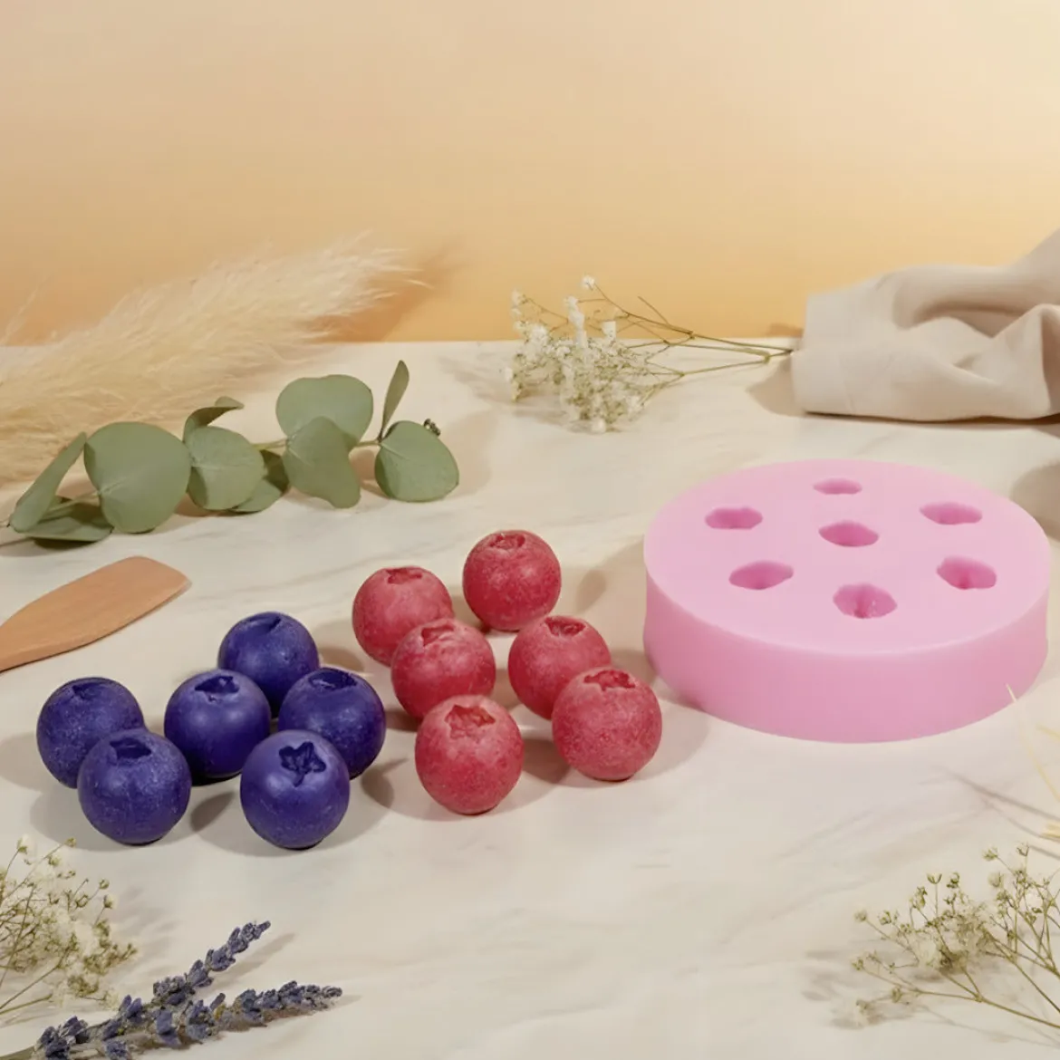 Blueberry decoration mould - Silicone