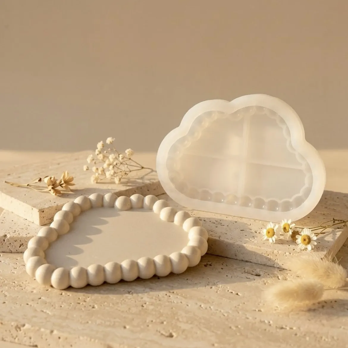Bubble cloud tray mould for Jesmonite creations - Silicone