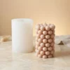 Bubble cylinder candle mould - Silicone