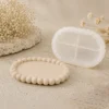 Bubble oval tray mould for Jesmonite creations - Silicone