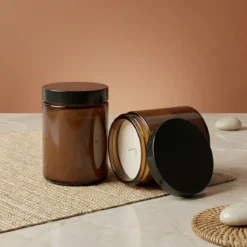 Candle glass Pommadier amber - 180 ml