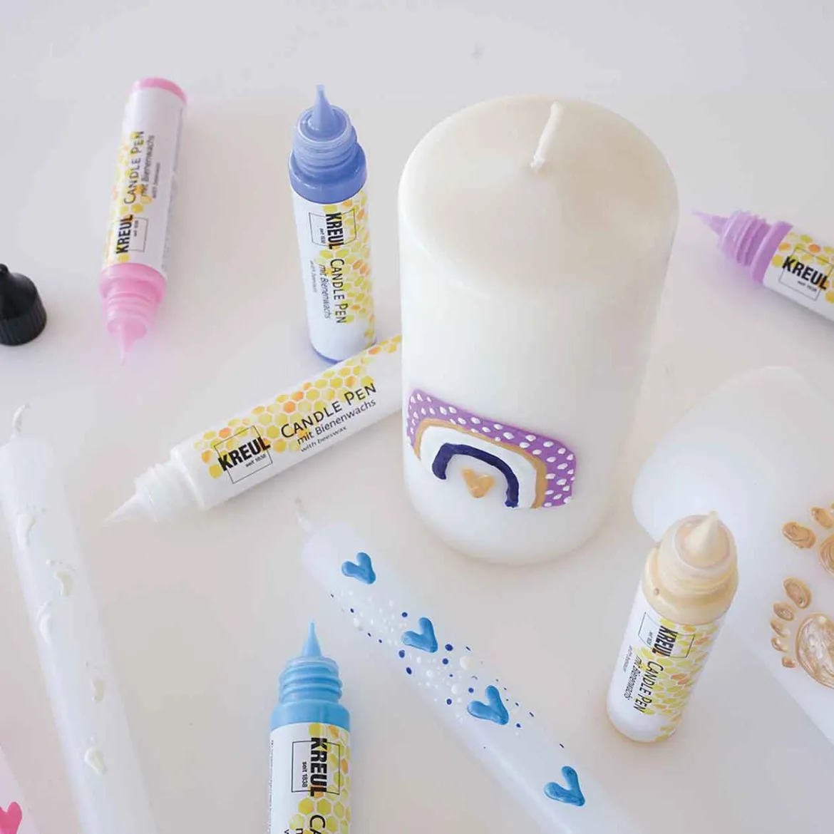 Candle Pens - Bee Happy - Set of 6