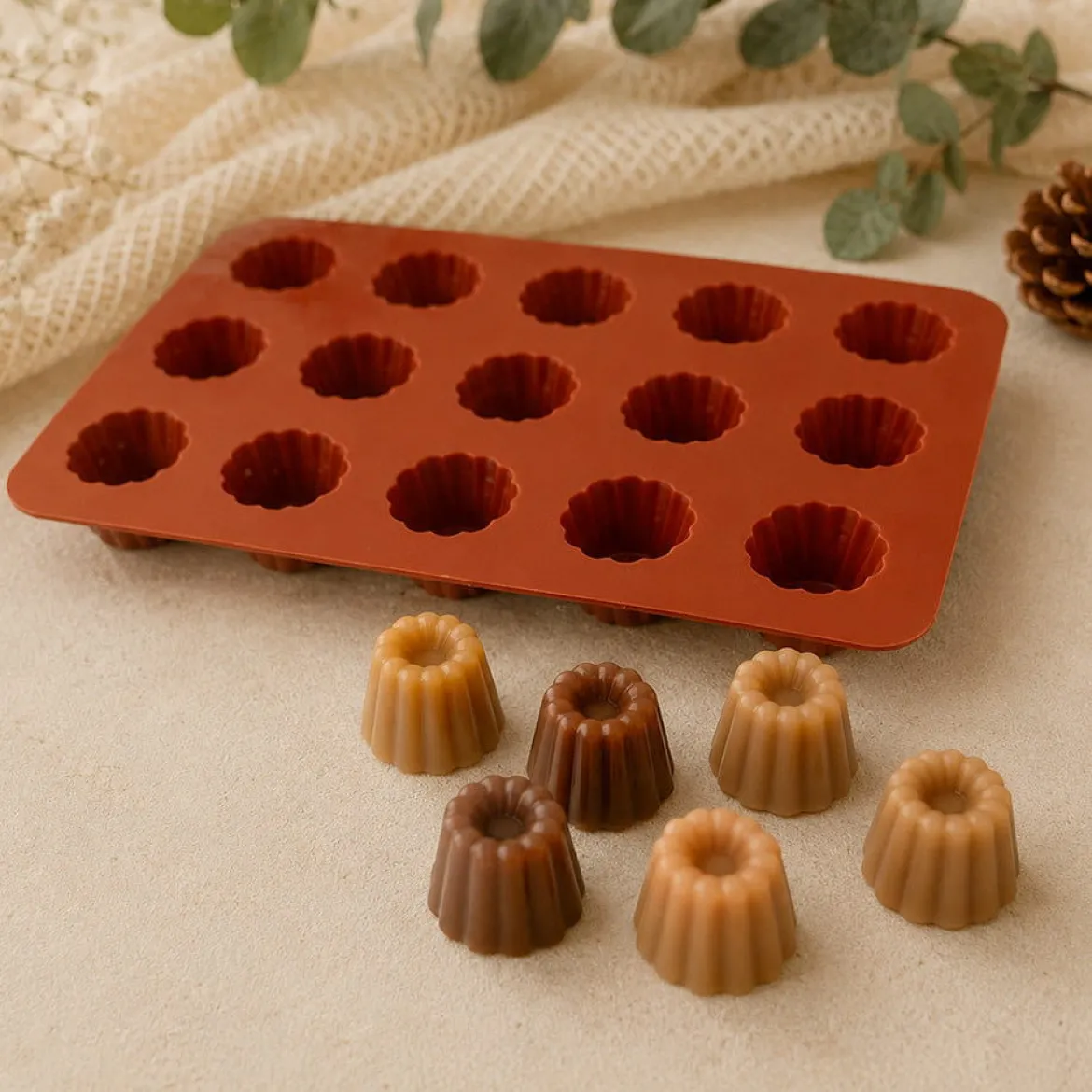 Cannelés fondant mould - Silicone