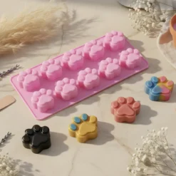 Cat paw fondant mould - Silicone