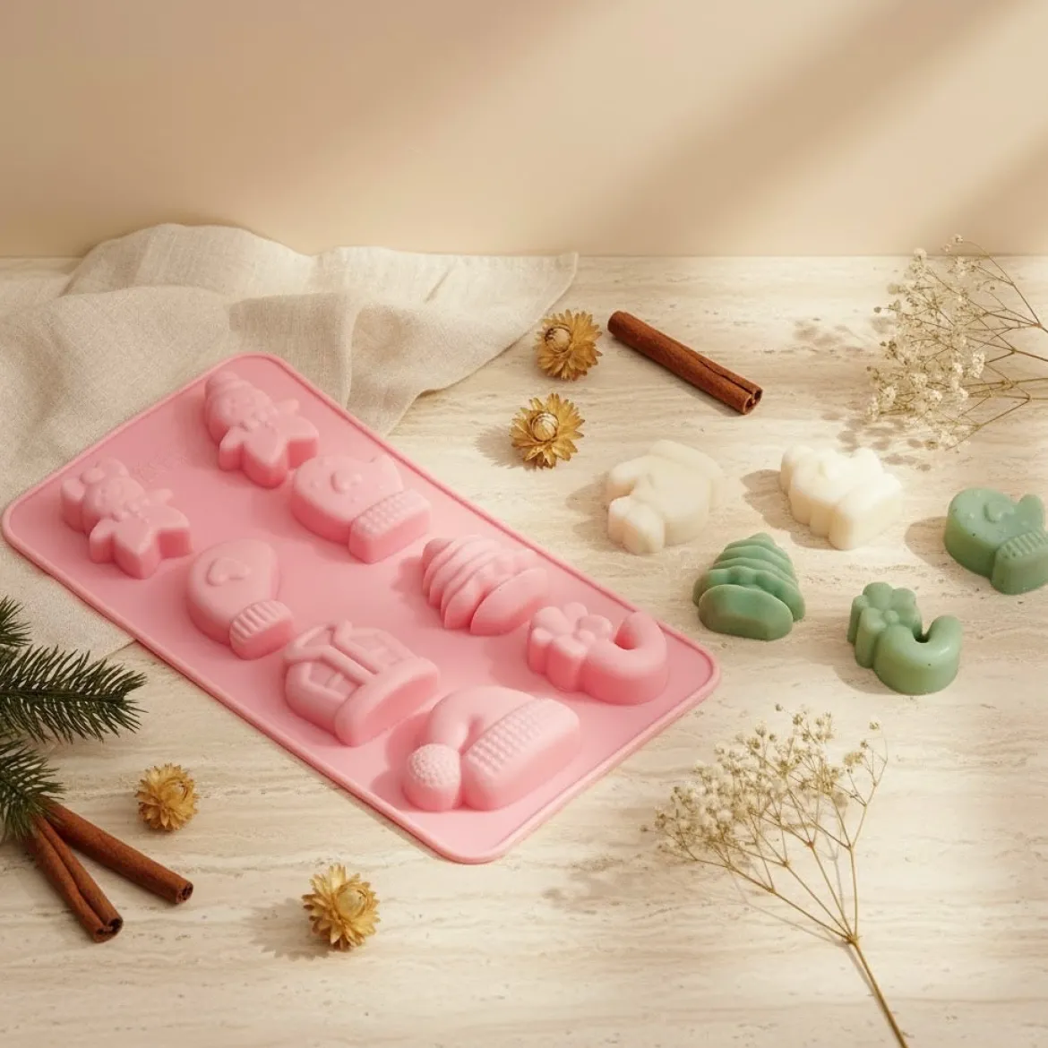 Christmas fondant mould - Silicone
