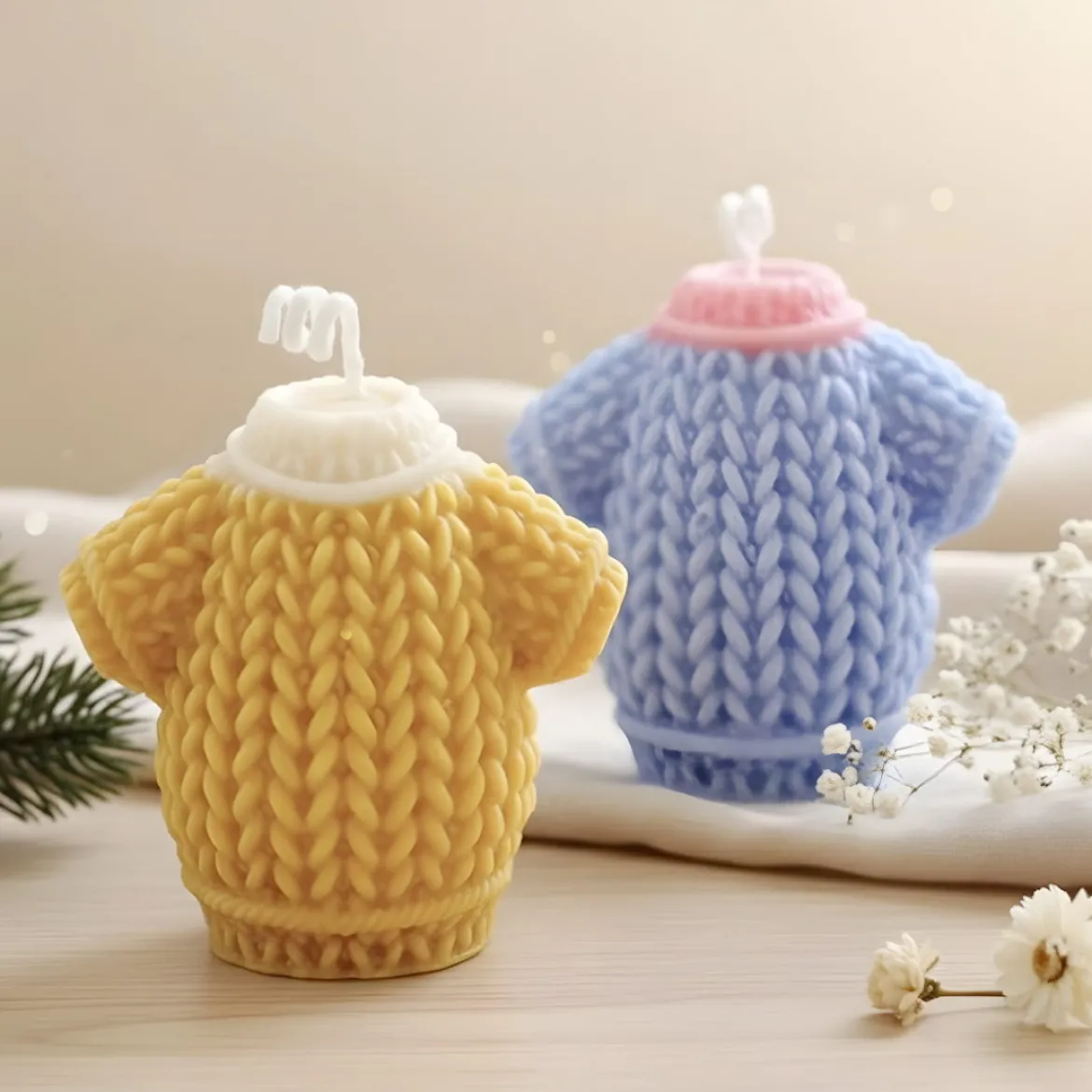 Christmas jumper candle mould - Silicone