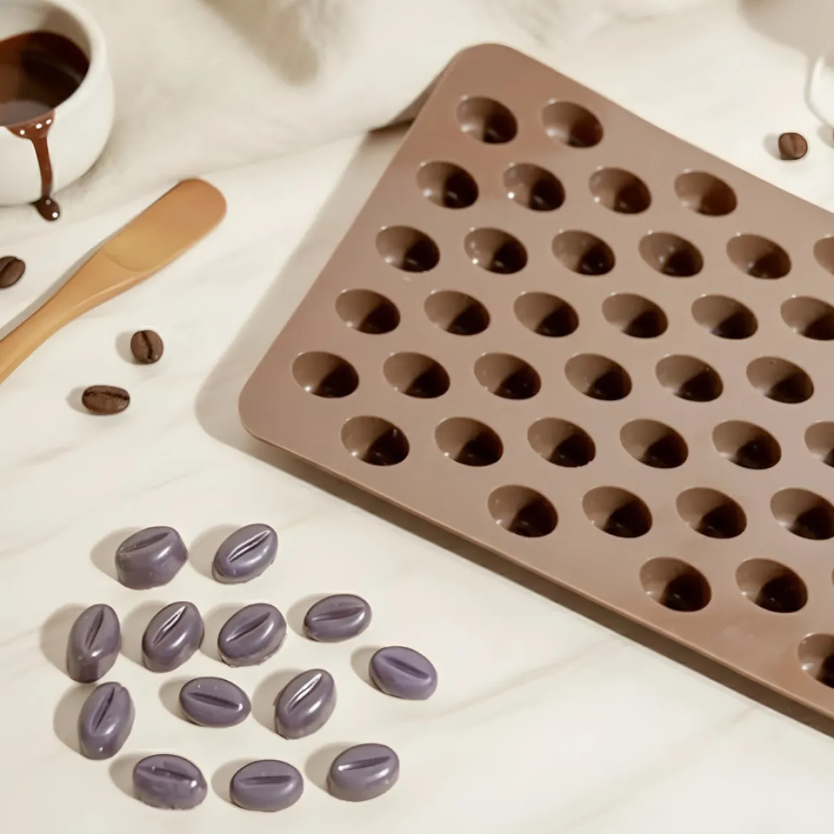 Coffee bean decoration mould - Silicone