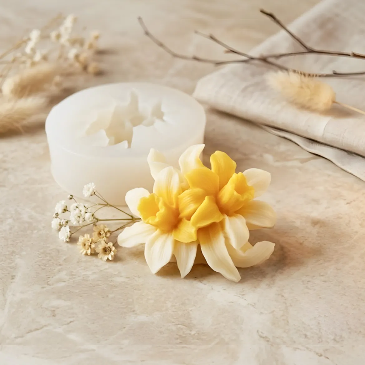 Daffodil decoration mould - Silicone