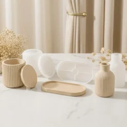 Discovery set - Fluted moulds for Jesmonite creations