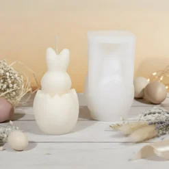 Easter bunny candle mould - Silicone