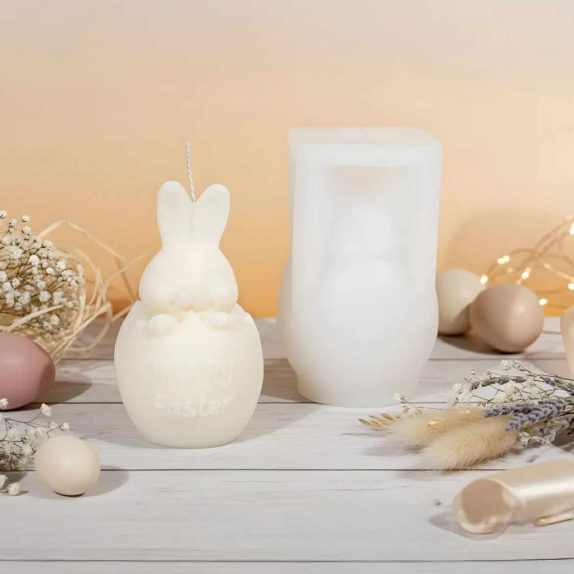 Easter bunny candle mould - Silicone