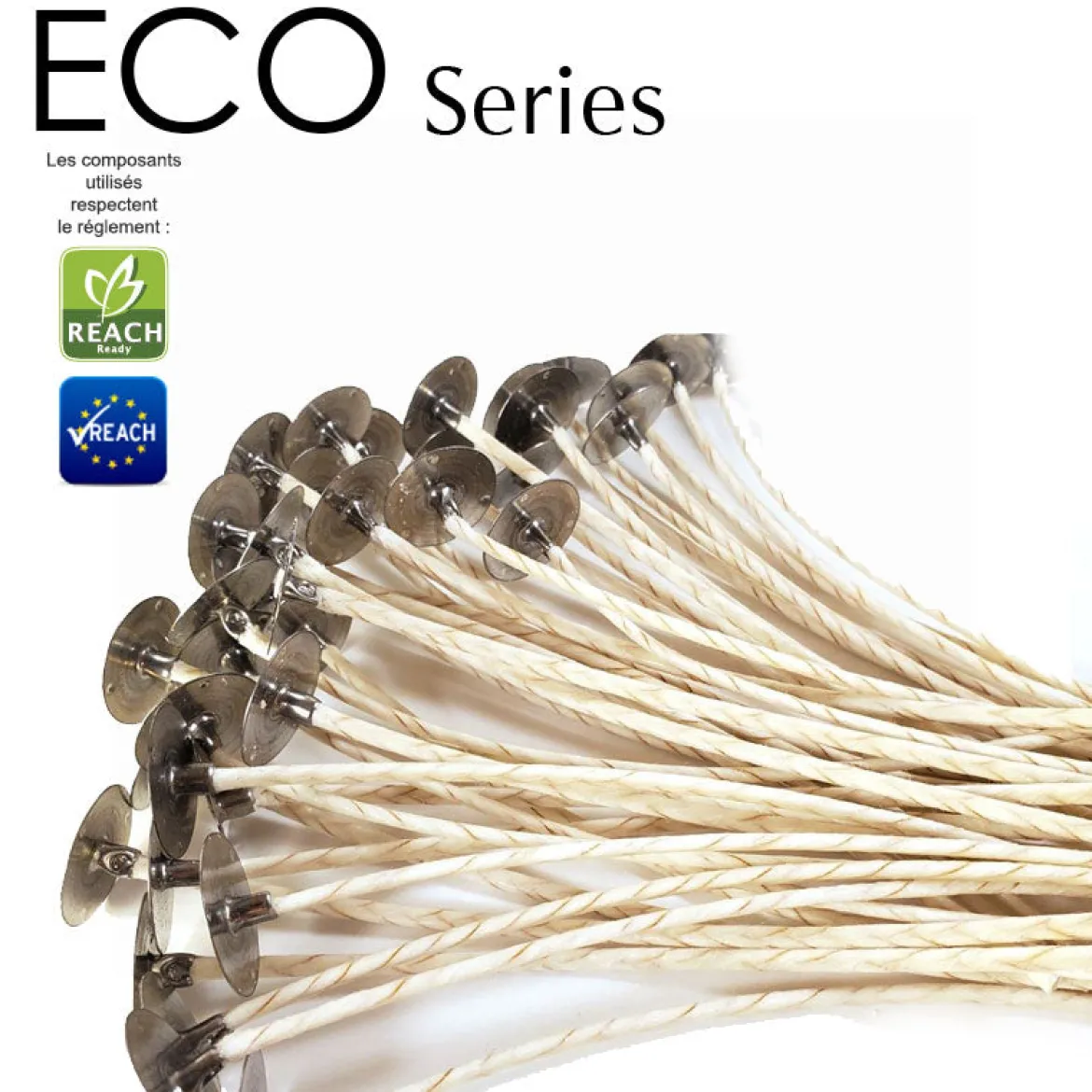 ECO waxed cotton wicks for candles