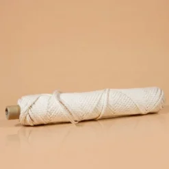 Flat cotton wicks for candles