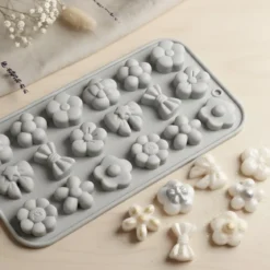 Flower & bow decoration mould - Silicone
