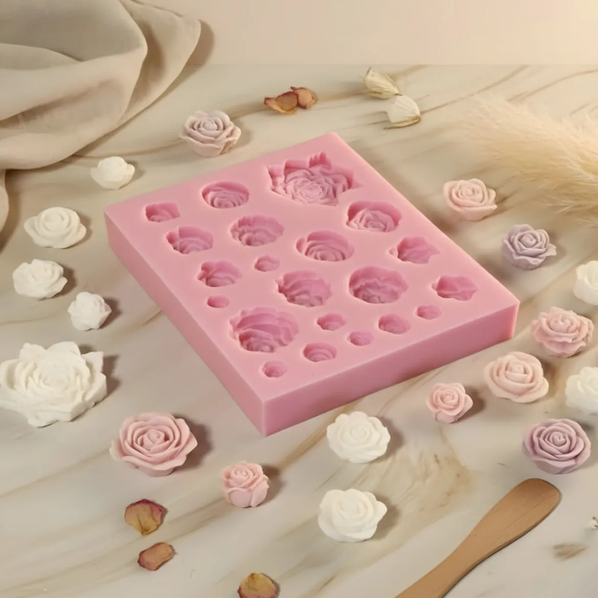 Flower cluster decoration mould - Silicone