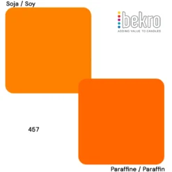 Fluorescent orange dye for candles
