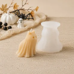 Ghost cat candle mould - Silicone