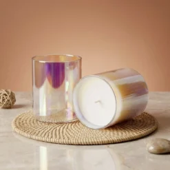 Glass candle Iridescent - 300 ml