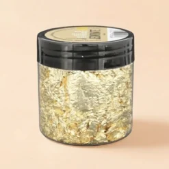 Gold metallic leaf flakes
