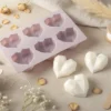 Graphic hearts candle mould - Silicone