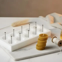 Grooved tealight mould - Silicone