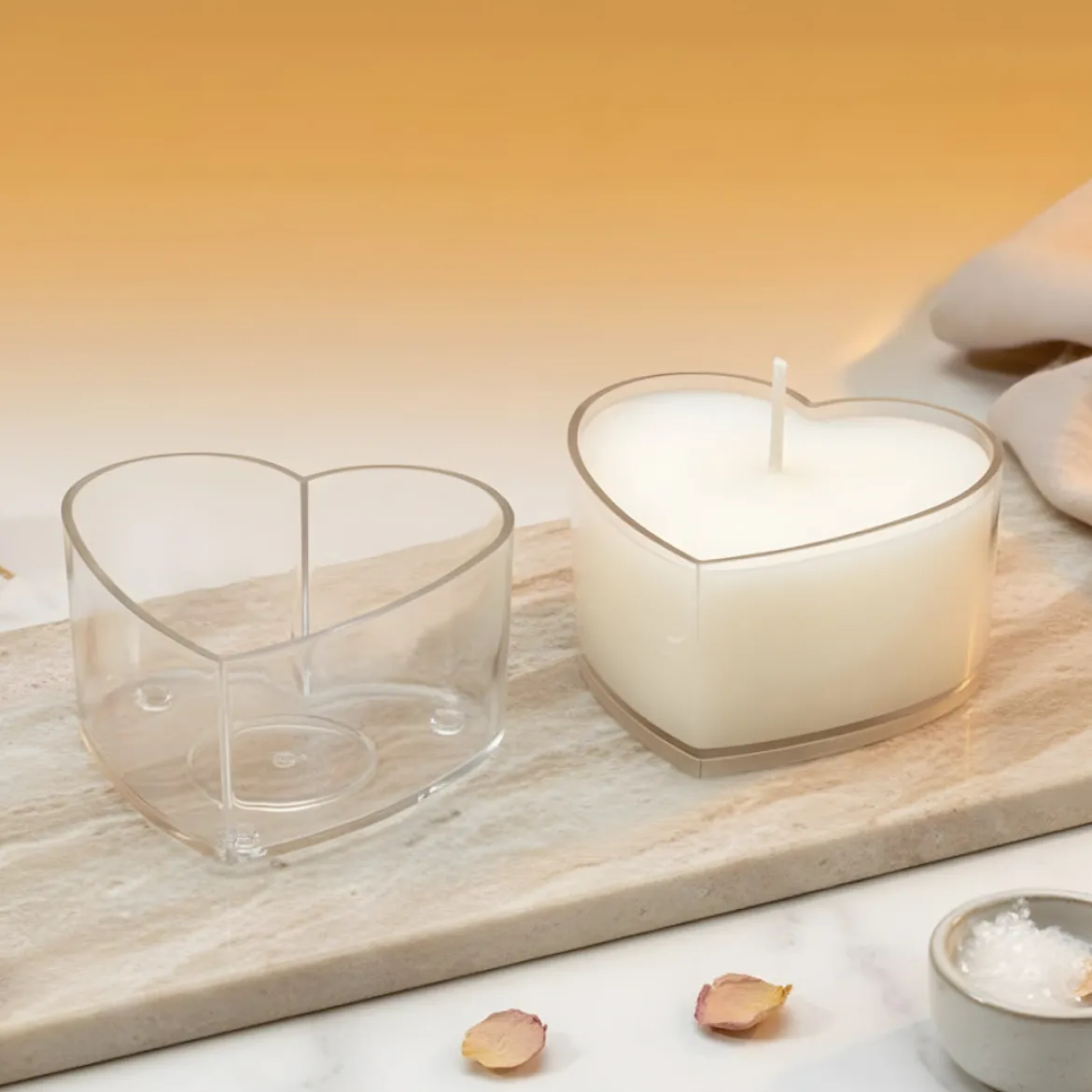 Heart tealight mould - Polycarbonate