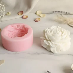 Large peony candle mould - Silicone