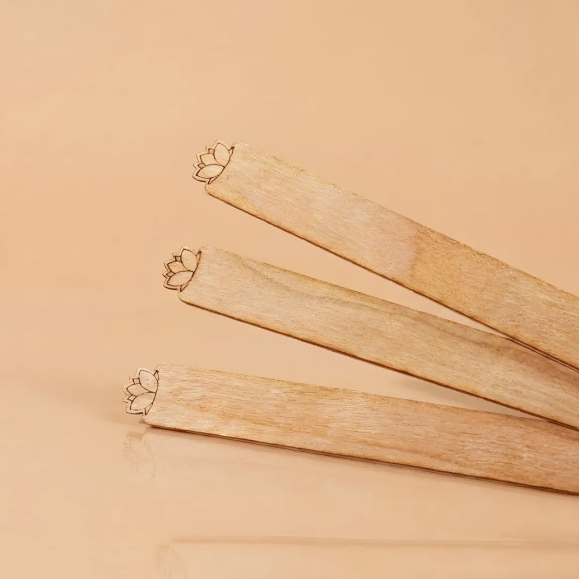 Lotus flower - Wooden wicks for Candles