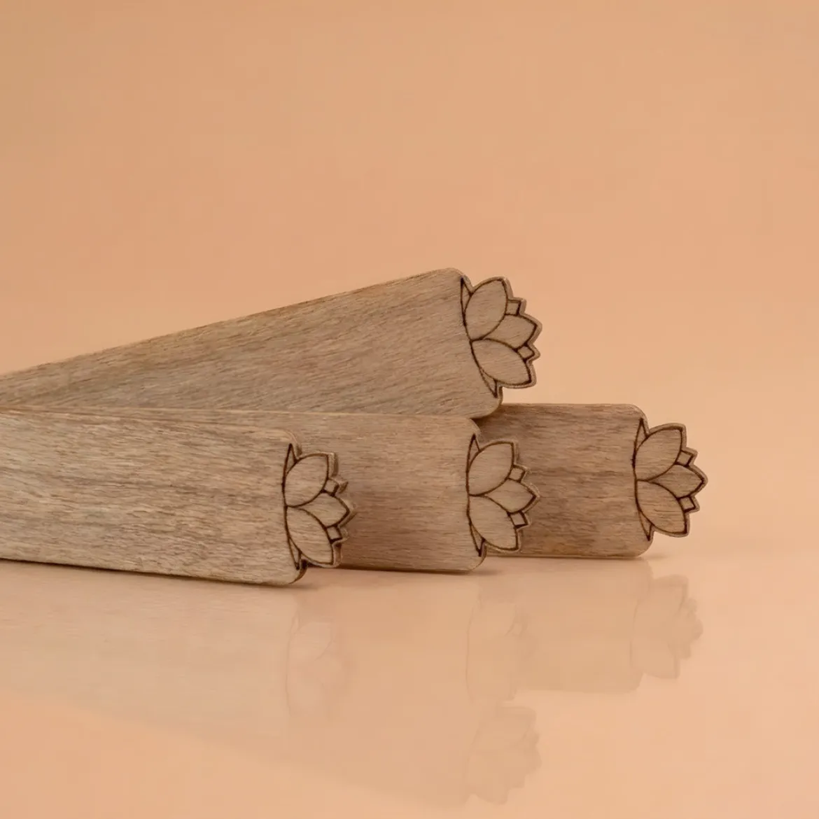 Lotus flower - Wooden wicks for Candles