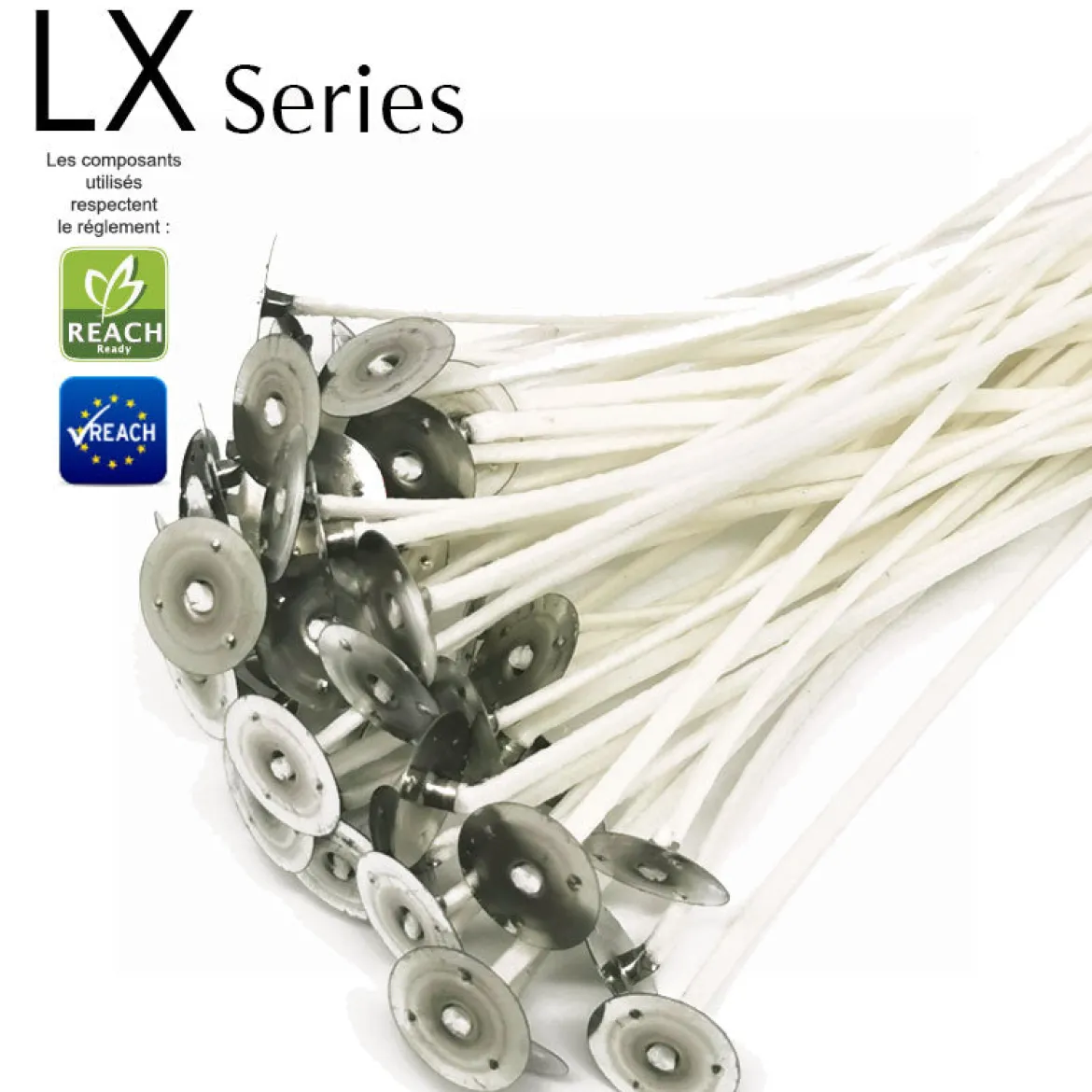 LX waxed cotton wicks for candles