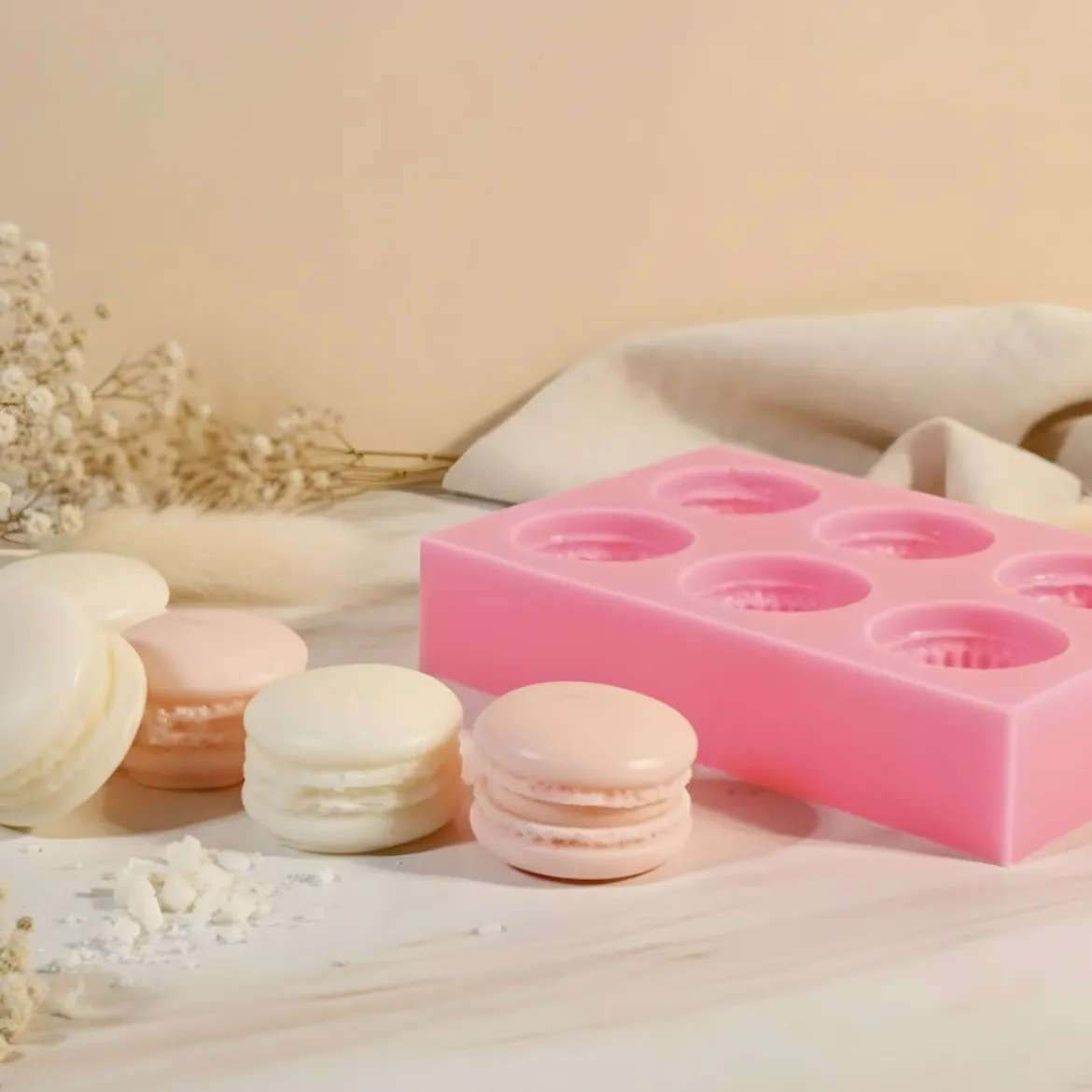 Macaron fondant mould - Silicone