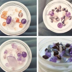 Mineral stones for candles