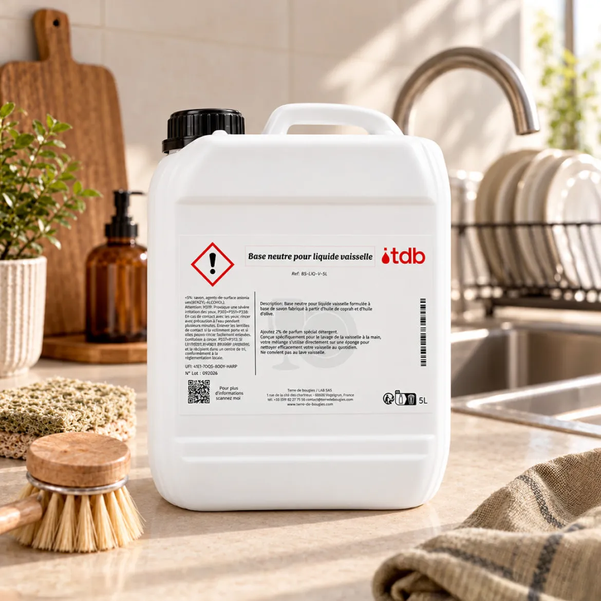 Neutral base for washing-up liquid