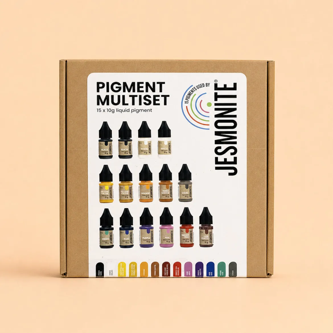 Pack of 15 pigments for Jesmonite - 10 g