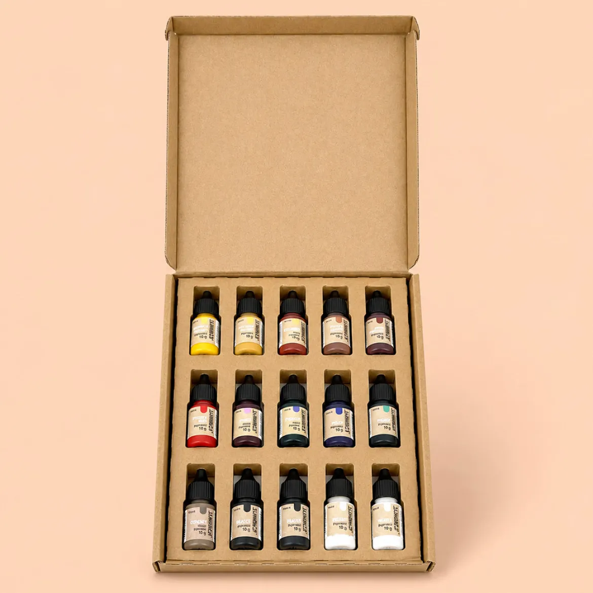 Pack of 15 pigments for Jesmonite - 10 g