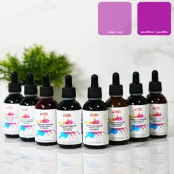 Pink liquid candle dye