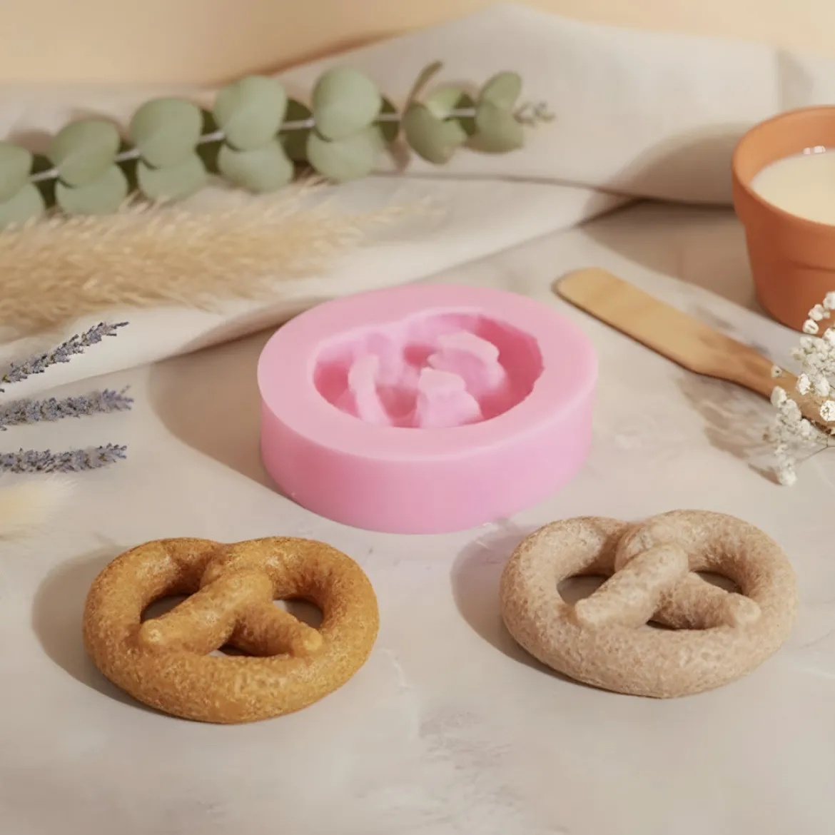 Pretzel decoration mould - Silicone