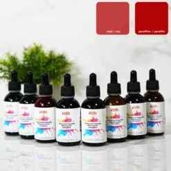 Red liquid dye for candles