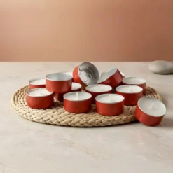 Red tealight bowl