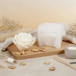 Rose candle mould - Silicone