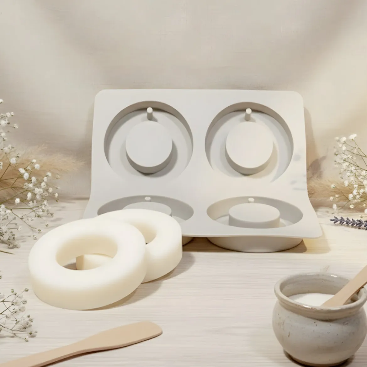 Round Hollow Suspension Mould - Silicone