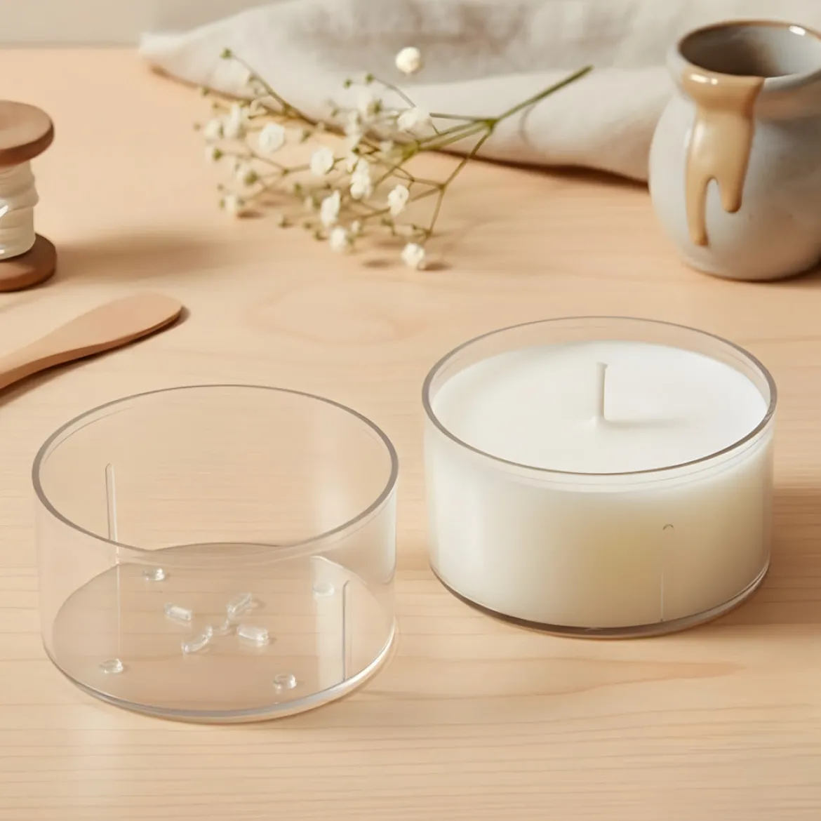 Round tealight mould - Polycarbonate